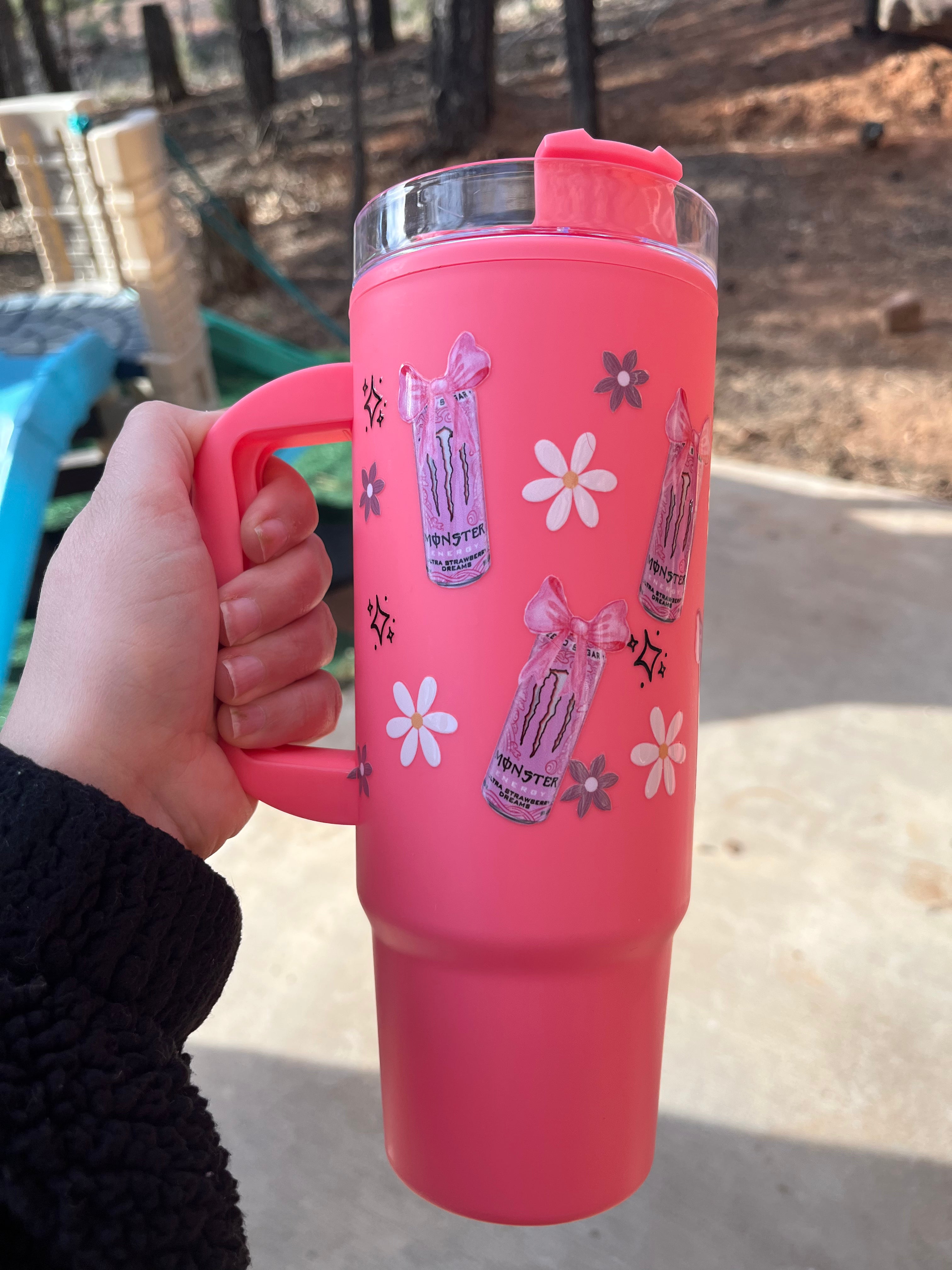 Monster Drink Pink 40 OZ Tumbler